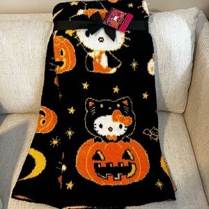 Hello Kitty Halloween Blanket Knit 2025 Black